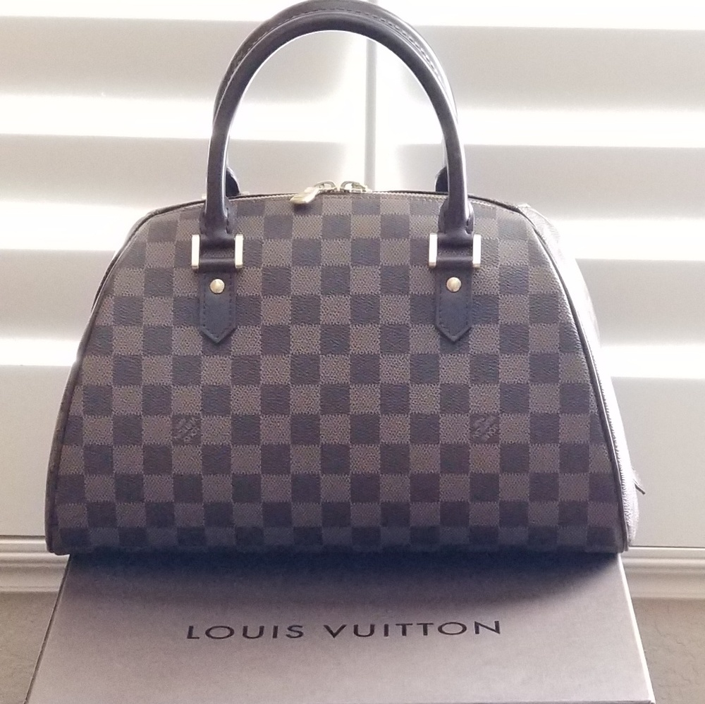 Authentic Louis Vuitton Ribera MM Ebene Damier